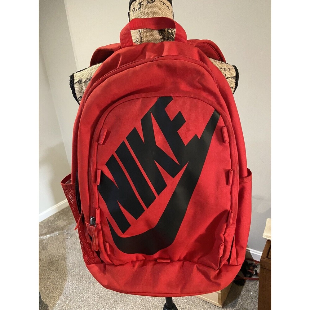 Nike Backpack, Red, Black, Rn58323, Double Zip
